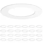 24 Pack Goof Rings for 6 Inch Recessed Lights White Can Light Goof Trim Ring,...