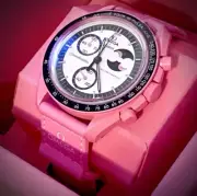 OMEGA X SWATCH SpeedMaster MoonSwatch MISSION TO THE PINK MOONPHASE Limited