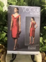 Vogue V1655 Sewing Pattern Bellville Sassoon Designer Dress Sizes 6-14