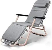 MegLob Foldable Zero-Gravity Recliner, Living Room and Study Lounge Chair, Portable Outdoor Garden Reading Chair, Car Camping Chair, Lunch Break Beach Cot - with Different Cushion,Honeycomb mat