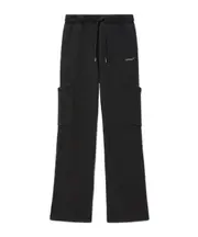 Off-White Logo Embroidered Drawstring Pants S,XS,M black