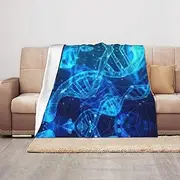 DNA Chain Photo Print Cozy 50 X40 in Blanket Soft Warm and Lightweight Blanket for Camping for Adults
