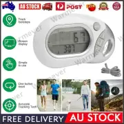 3D Pedometer Walking Distance Track Step Calorie Counter Target Goal Active Time
