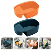 2 Pcs Sink Drain Basket Plugs for Scalable Kitchen Splash Guard