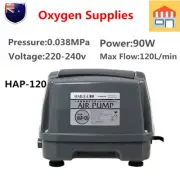 Hailea High-power Air Pump 120L/min 90W Oxygen Supplies Air Compressor Fish Tank