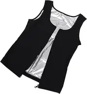 GANAZONO Tight Shirts for Men Compression Vest Long Sleeves Sauna Vest for Running Gym Workouts Tummy Control Quick Dry Breathable