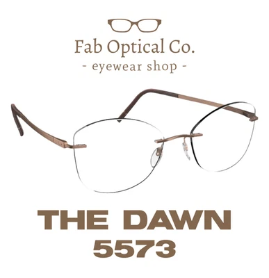 Silhouette The Dawn 5573 KE 3530 Copper Rose Eyeglasses Rimless Frame