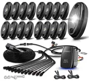 Rock Lights,LEDMIRCY R1 Pure White Rock Lights Kit with Rocker Switch Wiring ...
