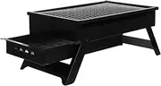 Totority Bbq Grill Portable Charcoal Grill for Camping Small Outdoor Mini Barbecue Easy Storage