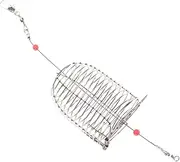 Gatuida Fishing Bait Trap Cages Lure Cage Bait Holder in Stainless Steel Spring Lid for Smelt Eels