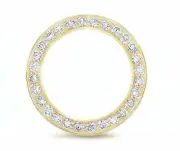 Diamond Bezel For Ladies Rolex President & Datejust 26MM Watch 2CT Yellow Gold