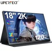 120Hz Gaming Monitor 18" 2K 2560x1600 Portable Monitor 100%DCI-P3 for PS Xbox