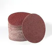 SPEEDWOX 50pcs Sanding Discs 4 Inches Sandpaper 60 Grit Hook and Loop Sanding Discs for Drill Grinder Rotary Tools No Hole