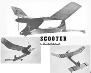 Model Airplane Plans (FF): Scooter 30" A/2 Power for 1/2A by Claude McCullough