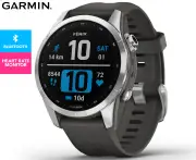 Garmin Fenix 7S Fitness Tracker - Silver/Graphite