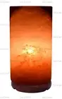 CYLINDER SHAPE ELECTRIC HIMALAYAN ROUGH SALT TABLE LAMP PURIFY NATURAL IONIZER