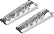 Ciieeo 1set Multifunctional Nut Slab Shredder Graters Ginger Grater Zester Tool Ginger and Garlic Grinding Ginger Grinder Multifunctional Grate Shredded Ginger Tool Silver Stainless 2pcs