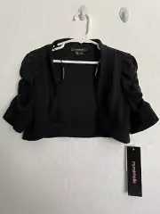 My Michalle Short Shrug Sleeve Cardigan. For Girls. Size : Medium. Black. New
