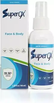 Superox Skin Spray 3.4 oz - Natural Aftercare for Cuts, Scars, Tattoos, Piercing