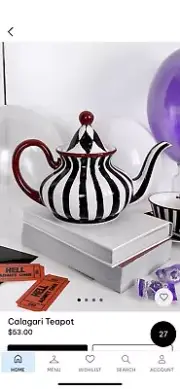 Kalagari Circus Freak-Show Kitchen Serving Dinette Set Tea Teapot Cookie Jars
