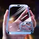 Luxury Transparent Square Frame Plating Case for iPhone 12 1