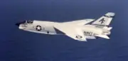 Vought F-8 Crusader Air Superiority Jet Aircraft Mahogany Wood Model Large New