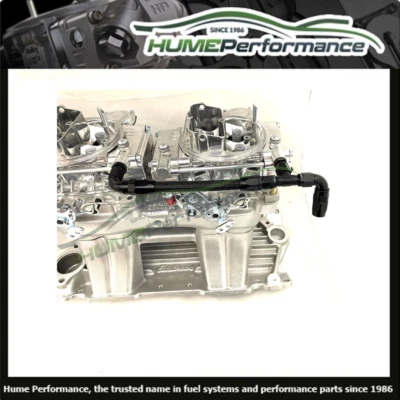 TUNNEL RAM FUEL LINE KIT TO SUIT TWIN INLINE MOUNT 4160 CARBURETTORS -6AN