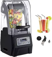 Commercial Smoothie Blenders 1.5L/50.7 oz 1500W Countertop 2-in-1 Wet Dry Blades