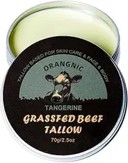 Beef Tallow, Grass Fed Beef Tallow Balm Beeswax and Honey | Natural Skincare | Moisturizer for Dry Skin, Face and Body Beef Tallow for Skin (70g)