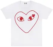 [COMME des GARCONS PLAY] Red Outline Tee Unisex
