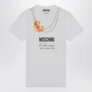 [Moschino] White Moschino Breakfast T-shirt S White