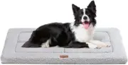 Low-Profile Dog Pad Mat for Large Dogs, Washable Ultra Soft Dog Crate Mat, High