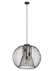 Pheonix 3 Light Pendant in Black