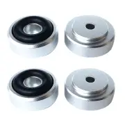 4pcs 20x8mm Silver Isolation Feet Stand For CD Turntable Radio AMP Amplifier C