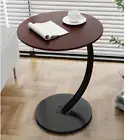 Small C-Shaped Bed Side Table, round End Table for Sofa,Coffee Tables and Bed, N