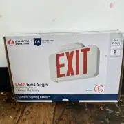 NEW LITHONIA 210LC6 LED EMERGENCY EXIT SIGN EXR LED EL M6 120 - 277 VAC