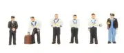 6x OO Midland Pullman Stewards & Train Crew Bachmann 36-420