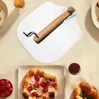 Aluminum Alloy Pizza Paddle Pizza Peel for Baking Homemade Pizza Bread Oven