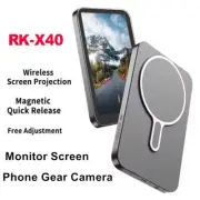 RK-X40 Wireless Magnetic Selfie Monitor Screen iPhone Rear Camera Vlogger Video