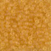 Matte Transparent Light Topaz Miyuki Seed Beads 8/0 (8-9132F-TB)