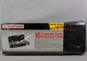 New ToneMaster 15 Cassette Tape Carrying Case Black Nylon Vintage 892409