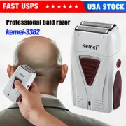 KEMEI Electric Men Shaver Trimmer Bald Razor Rechargeable Beard Shaving Machine