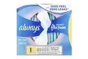 Always, Infinity Flex Foam with Wings, Size 1, Regular Flow, Unscented, 18 Pads