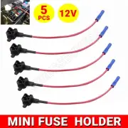 Add A Circuit Fuse Tap Car Mini Blade Fuse Box Holder 12V Low Profile Adapter