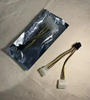 Dual 4-Pin Molex to 6-Pin PCI-Express Video Card GPU Power Cable