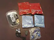 Lot of 7: 2 Delta Billboard + 2 Delta Eye Shades + 3 Headphones