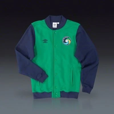 ~Umbro NEW YORK COSMOS VARSITY BOMBER JACKET FLC Track jersey-sweat shirt~Sz Med