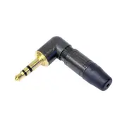 NEUTRIK PD1253 3.5Mm Right Angle Stereo Plug Gold Phono Connector Right Angle For Tight Spaces