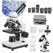 Microscope for Adults Kids Students, 40X-2000X Microscope for Beginners,