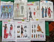 BURDA SEWING PATTERNS Lot of 7 UNCUT Women/Girls patterns Multiple sizes